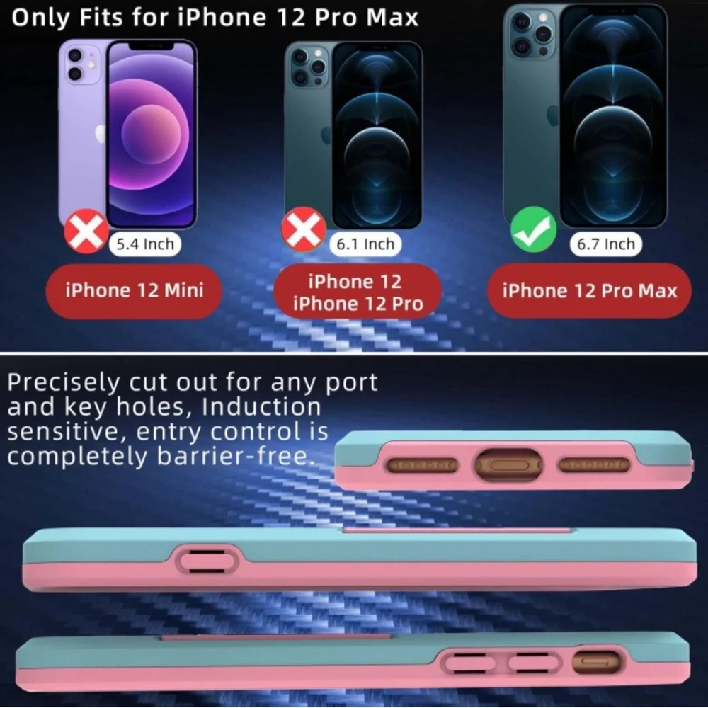 💥 2/$10 B1B iPhone 12 Pro Max case 6.7 inch